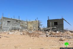 إخطار بوقف العمل في منزل قيد الإنشاء بقرية الديرات شرق يطا