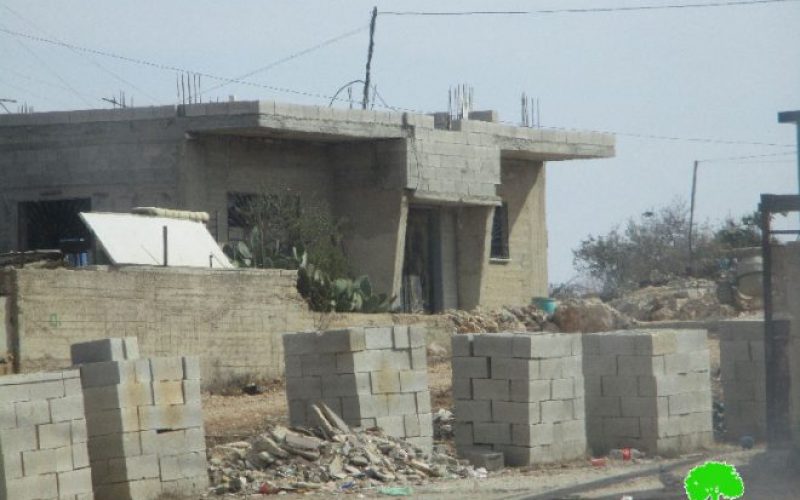 Israeli Occupation Forces notify structures of demolition and Stop-Work in Nablus governorate