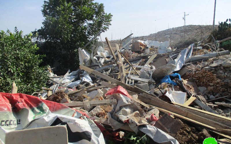 Israeli Occupation Forces demolish nine agricultural structures in Qalqiliya