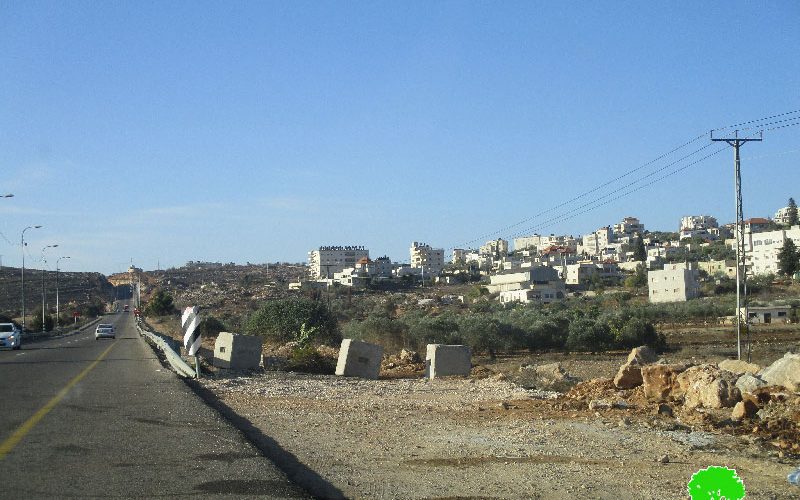 Israeli Occupation Forces seal off agricultural road in Ein Yabrud village