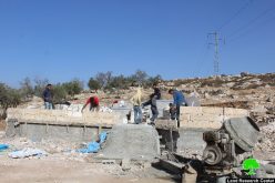 Stop-work order in the Hebron town of Idhna