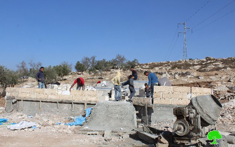 Stop-work order in the Hebron town of Idhna