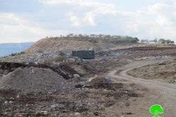 مصادرة سيارة لنقل النفايات في منطقة عينون شرق مدينة طوباس