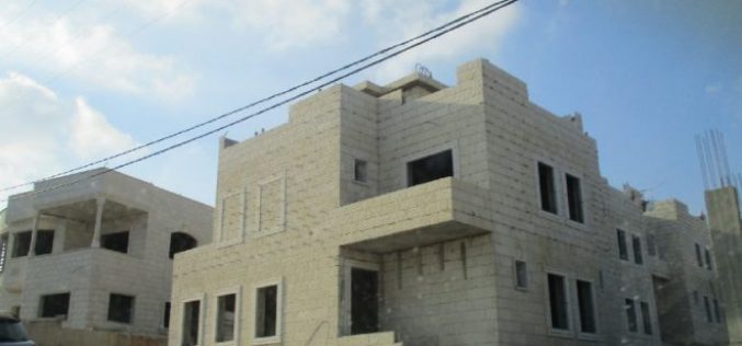 Stop-work order on under-construction residence in Nablus city