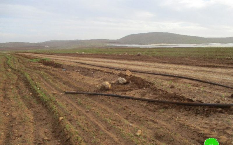 Israeli Occupation Forces demolish water supply line in Palestinian Jordan Valley