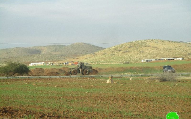 Israeli Occupation Forces demolish agricultural road Tubas governorate