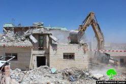 Israeli occupation forces demolish two residences in the Hebron town of Yatta on security claims