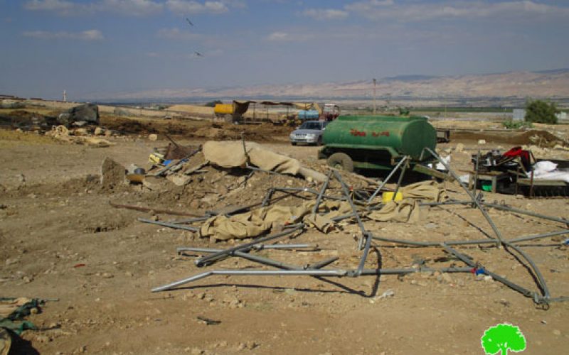Large fines to restore confiscated tents owned by residents from Al-Himmeh hamlet