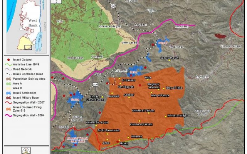 Israel targets a number of Palestinian communities n the southern Hebron Hills with demolition and halt of Construction orders