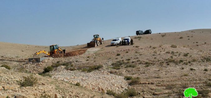 Israeli Occupation Forces demolish water well in Hebron town of Yatta