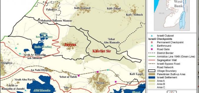 New extensions of Israeli military orders in Jayyous and Falamya within Qalqilya governorate