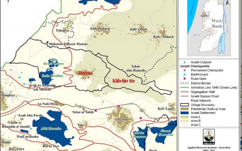 New extensions of Israeli military orders in Jayyous and Falamya within Qalqilya governorate