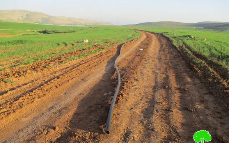 Israeli Occupation Forces demolish water supply pipelines in Sahel Al-Bikai’a area