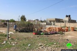 Israeli Occupation Forces confiscate barrack and seedling from Yatta town