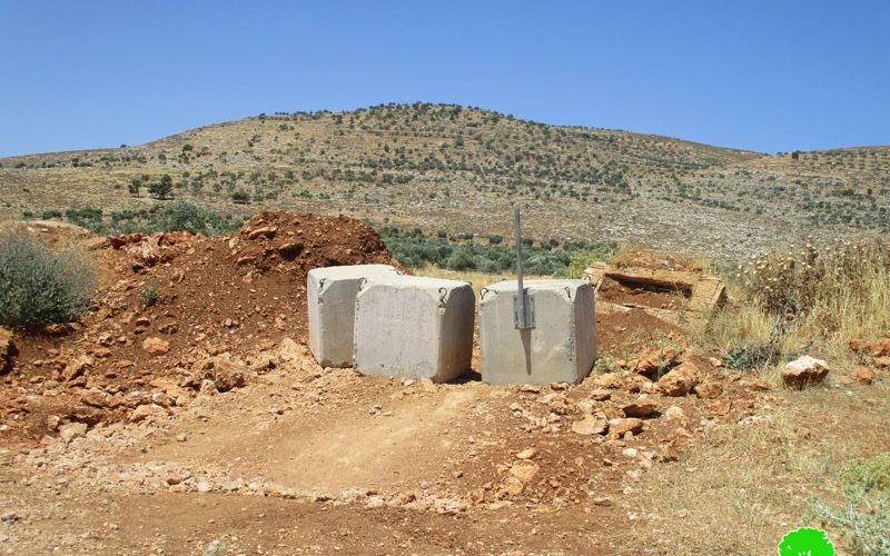 Israeli Occupation Forces close agricultural road and Al- Mughayyir village entrance