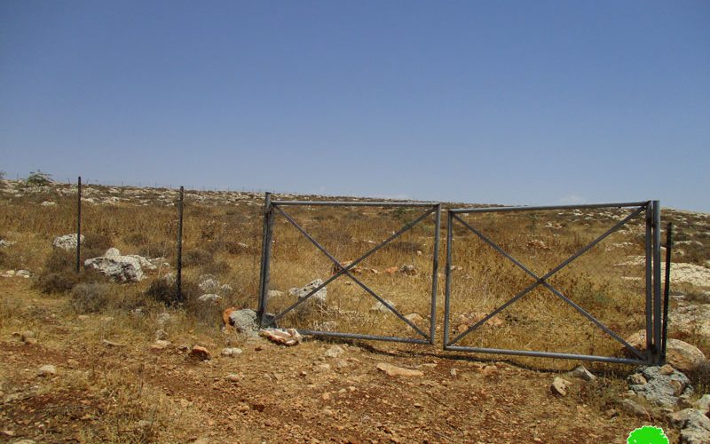إخطار بوجوب الإخلاء للمحمية الرعوية في خربة الطويل بمحافظة نابلس