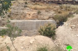 إخطارا بوقف العمل والبناء لبئر مياه في قرية بيت تعمر