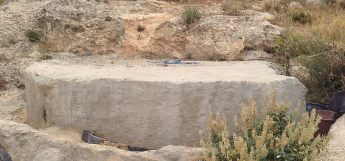 Stop-Work order on water well in Bethlehem area of Beit Ta’mar