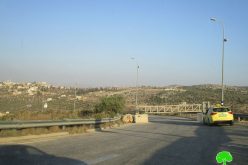 The Israeli Forces close the entrance of Kfar Ad-Dik town