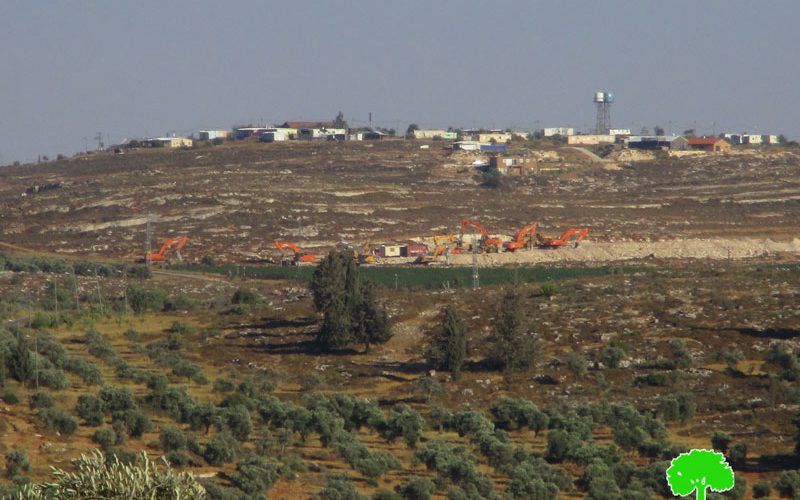 Israel’s Occupation machineries initiate construction of Amihai colony on  Nablus lands