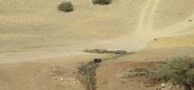 Israel Occupation Forces confiscate items and sabotage water pipelines in Tubas governorate