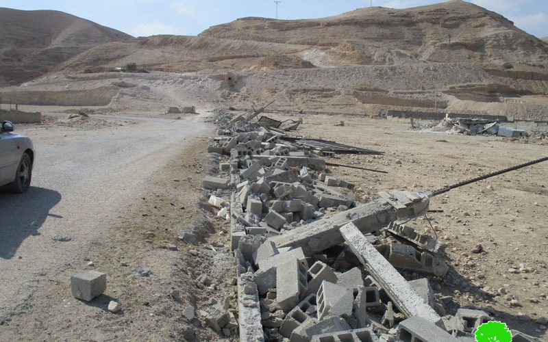 Israel’s Occupation Forces  demolish 9 residences in Jericho