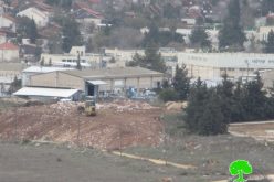 Israeli Occupation Forces seal off the eastern entrance of Silwad town
