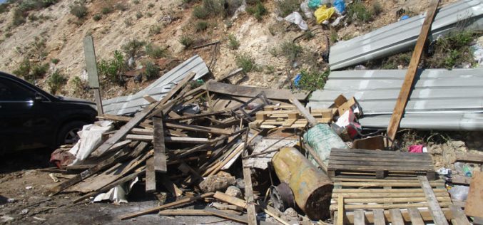 Israel’s Occupation Forces  demolish charcoal-making facility in Nablus