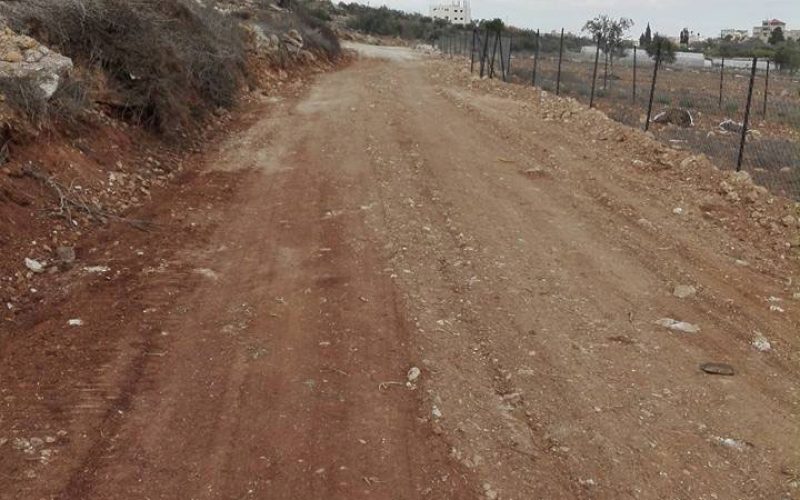 Israel’s Occupation Forces halt rehabilitation works on agricultural road in Nablus governorate