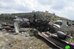 Israel’s Occupation Forces  demolish charcoal workshops in Jenin