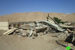 Israeli Occupation Forces demolish structures in Jericho governorate