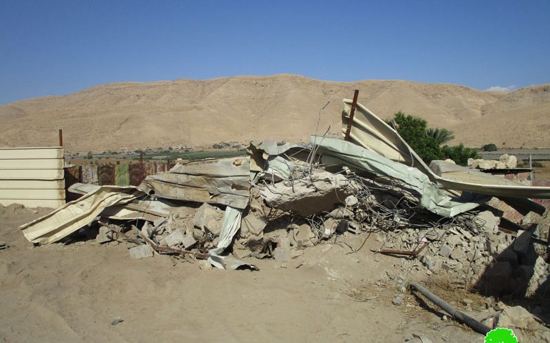 Israeli Occupation Forces demolish structures in Jericho governorate