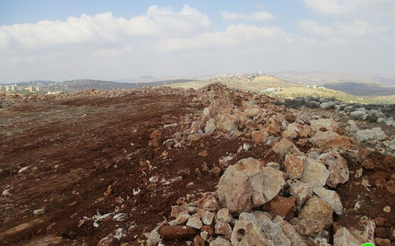 Israel’s Occupation Forces  demolish retaining walls and close roads in Nablus governorate