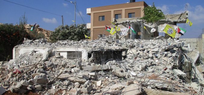 هدم 3 مساكن بذريعة أمنية في قرية دير أبو مشعل / محافظة رام الله