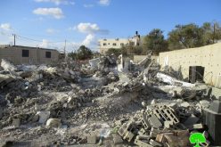 Israeli Occupation Forces demolish a residence and notify another of stop-work in Ramallah