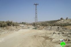 The Israeli Occupation Army closes the eastern entrance to Shaqba village