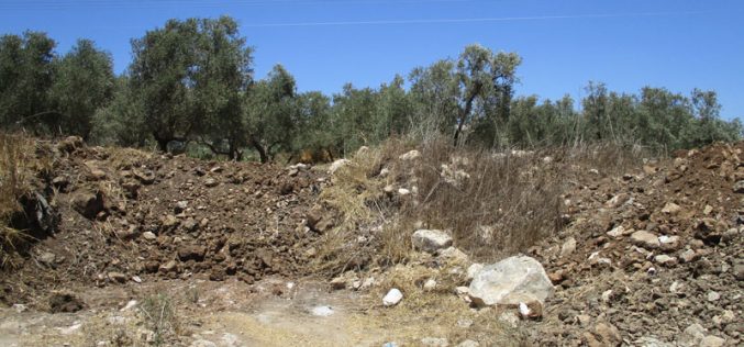 The Israeli Occupation Army  close agricultural road in Qalqiliya governorate