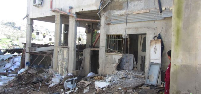 Israeli Occupation Forces demolish structures on “security claim” in Jenin governorate