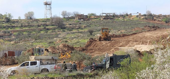 Israeli land leveling in Al Khader village waves for new settlement activities in the area