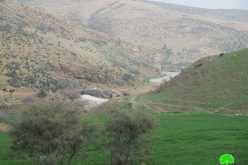 مصادرة خيام زراعية في منطقة خربة أم الجمال  محافظة طوباس