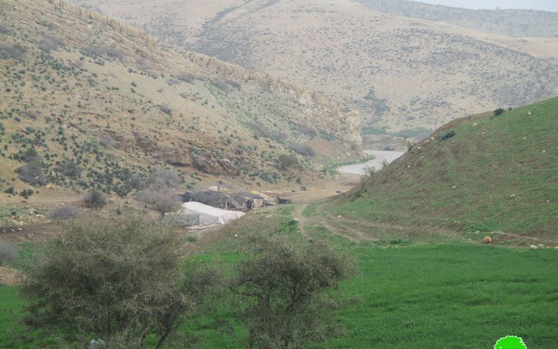 مصادرة خيام زراعية في منطقة خربة أم الجمال  محافظة طوباس