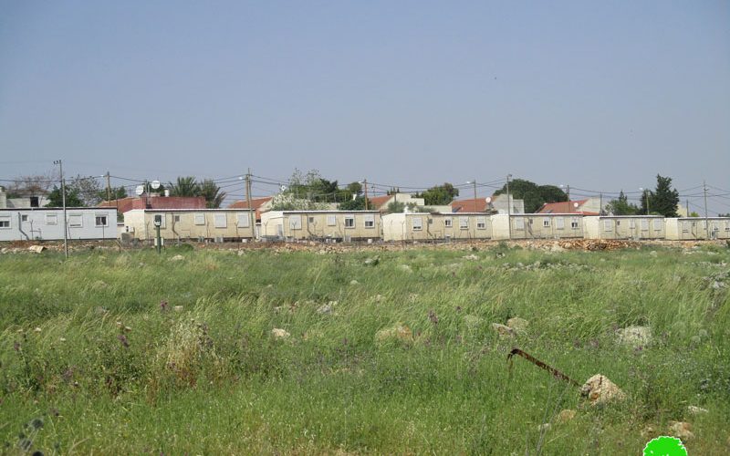 إضافة عدد من الوحدات السكنية المتنقلة  بالقرب من مستعمرة ” تفوح” شمال قرية ياسوف / محافظة سلفيت