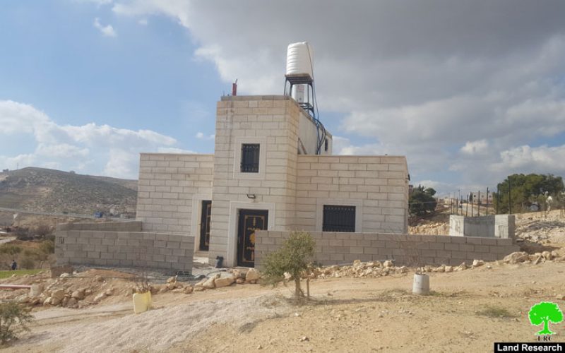 إخطار بوقف العمل لـ 3 مساكن في قرية زعترة  محافظة بيت لحم
