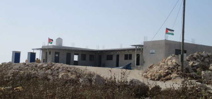 إخطار مدرسة التحدي 9 بوقف البناء في خربة إمريحة محافظة جنين