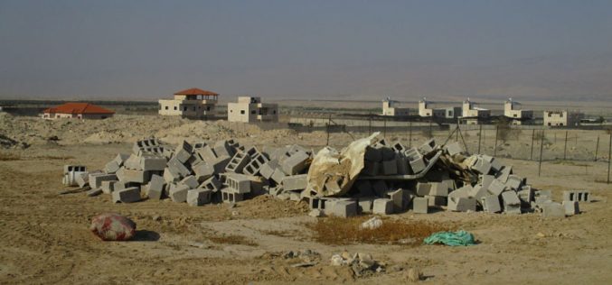 Israeli Occupation Forces demolish structures in Jericho governorate