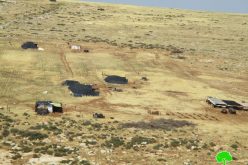 إخطار عسكري بإخلاء خمسة عائلات في منطقة حمصة الفوقا بحجة التدريبات العسكريةمحافظة طوباس
