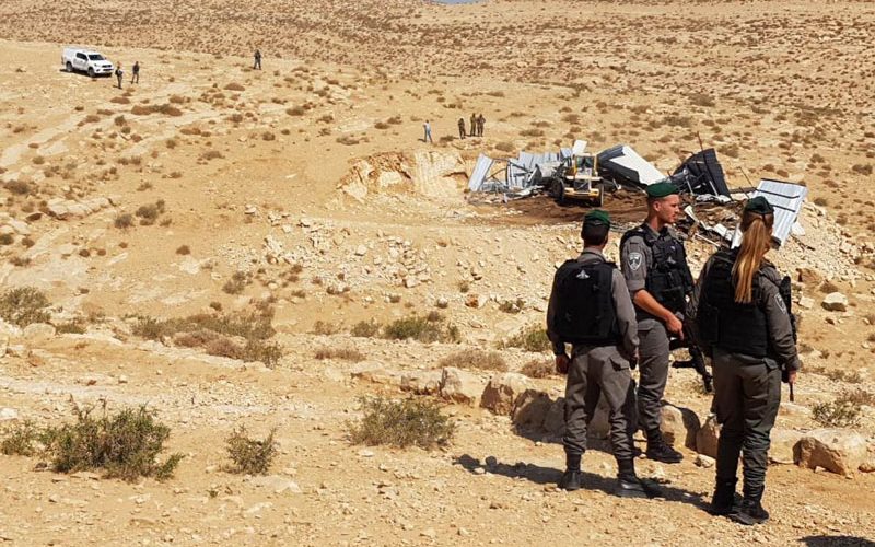 الاحتلال يهدم منشاة زراعية في قرية الطوبا شرق يطا  محافظة الخليل