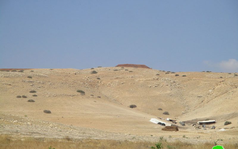 الاحتلال يشرع بشق طريق عسكري و إقامة قاعدة عسكرية في منطقة الراس الاحمر