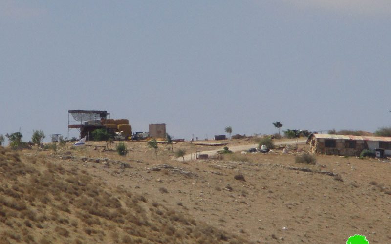 الشروع بشق طريق استعماري يخدم البؤرة الاستعمارية المقامة في خلة حمد / محافظة طوباس