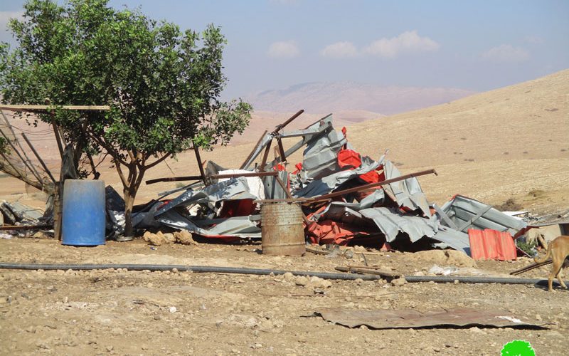 Demolition of residential and agricultural constructions in Khirbet Al-Hadidiya / Tubas